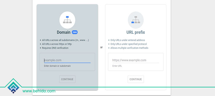 مقایسه روش های روش URL prefix و Domain