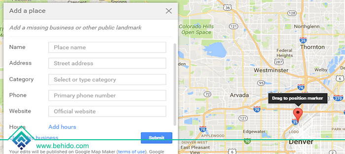 ثبت مکان کسب و کار در گوگل