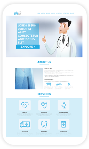 دسترسی سریع و آسان به اطلاعات پزشک و آدرس مطب و بیمارستان یکی از نکات مهم در طراحی سایت پزشکی
