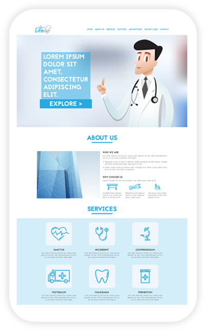 دسترسی سریع و آسان به اطلاعات پزشک و آدرس مطب و بیمارستان یکی از نکات مهم در طراحی سایت پزشکی